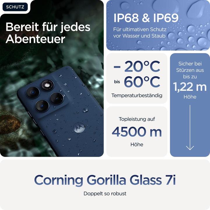 Productafbeelding Motorola Edge 60 (512 GB, Pantone Gibraltar Zee, 6.67", Dubbele SIM, 50 Mpx, 5G)