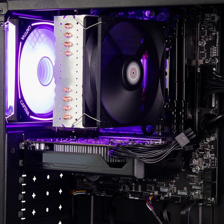 Actual product image Captiva PC Advanced Gaming I85-971 (i5-12400F/RTX4060 8GB DDR6/SSD 1TB/32GB/WLAN/Windows 11 Home 64-bit) (Intel Core i5-12400F, 32 GB, 1000 GB, GeForce RTX 4060)