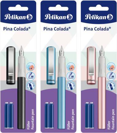 Produktbild Pelikan Füller Patrone M Pina Colada sortiert (Anthrazit, Rosé, Blau, 1 x)