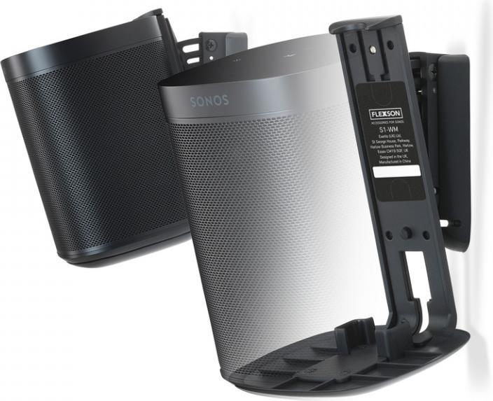 Immagine prodotto Flexson Supporto da parete per Sonos One e Play:1 (1 coppia, Installazione a parete, Perno di rotazione, Rotante, Inclinabile)