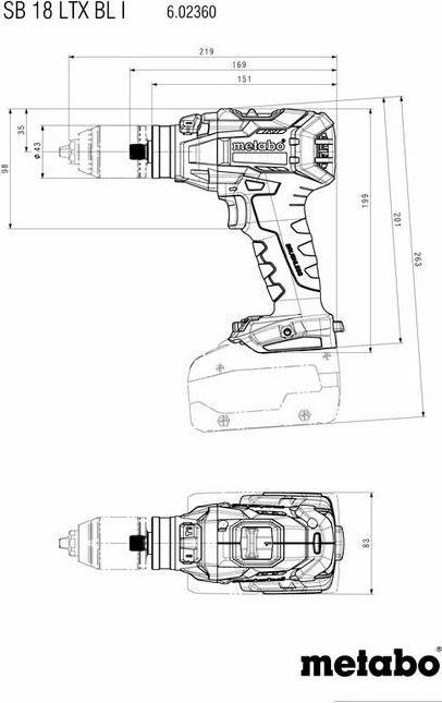 Produktbild Metabo SB 18 LTX BL I (Akkubetrieb)
