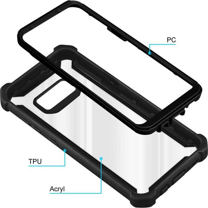 Actual product image Cadorabo Hybrid 2-in-1 Acrylic Cover (Samsung Galaxy S8+)