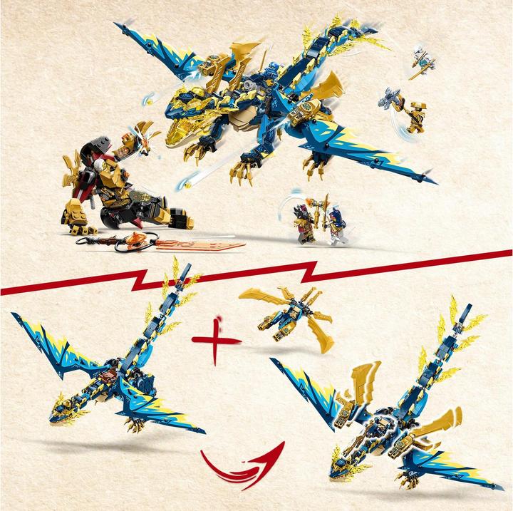 Actual product image LEGO Imperial Mech Duel against the Elemental Dragon (71796, LEGO Ninjago)