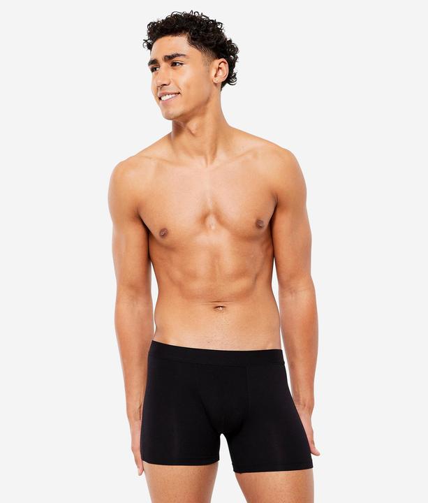 Immagine prodotto Domyos Boxer da uomo in cotone confezione da 3 pezzi - nero/grigio/blu (XL, confezione da 3)