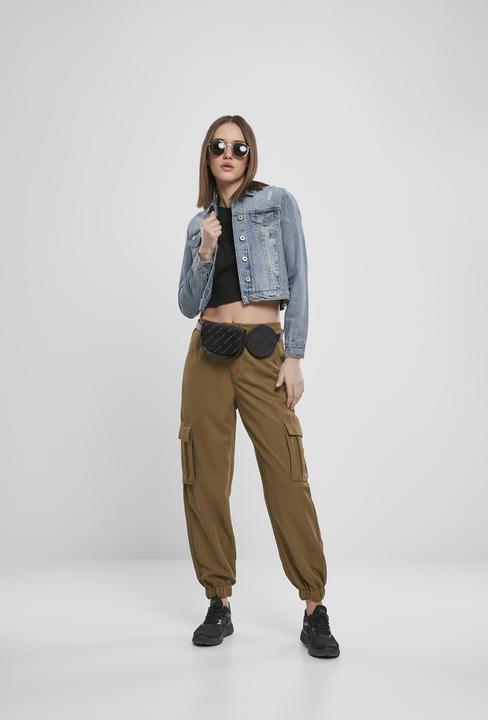 Actual product image Urban Classics Ladies Viscose Twill Cargo Pants (M)