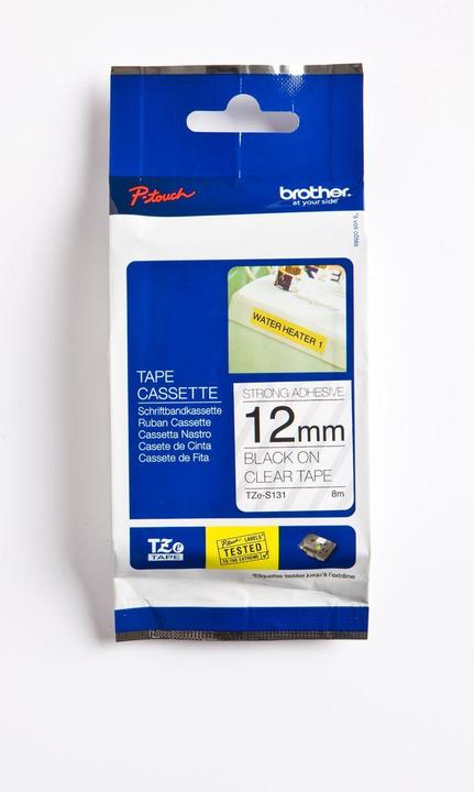 Actual product image Brother Tze-S131 (1.20 cm, Black, Transparent)
