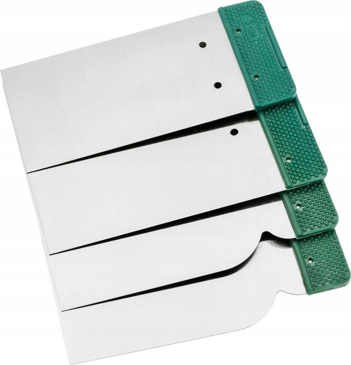 Stalco JAPANSPACHTEL STAHL Set 4TLG Spachtelsatz Flächenspachtel Metallspachtel