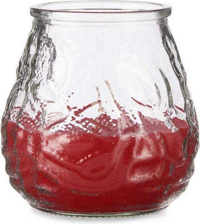 Produktbild Ibergarden Kerze Geranie Rot Durchsichtig Glas Parafin 6 Stück (9 x 9,5 x 9 cm) (6 Stk.)