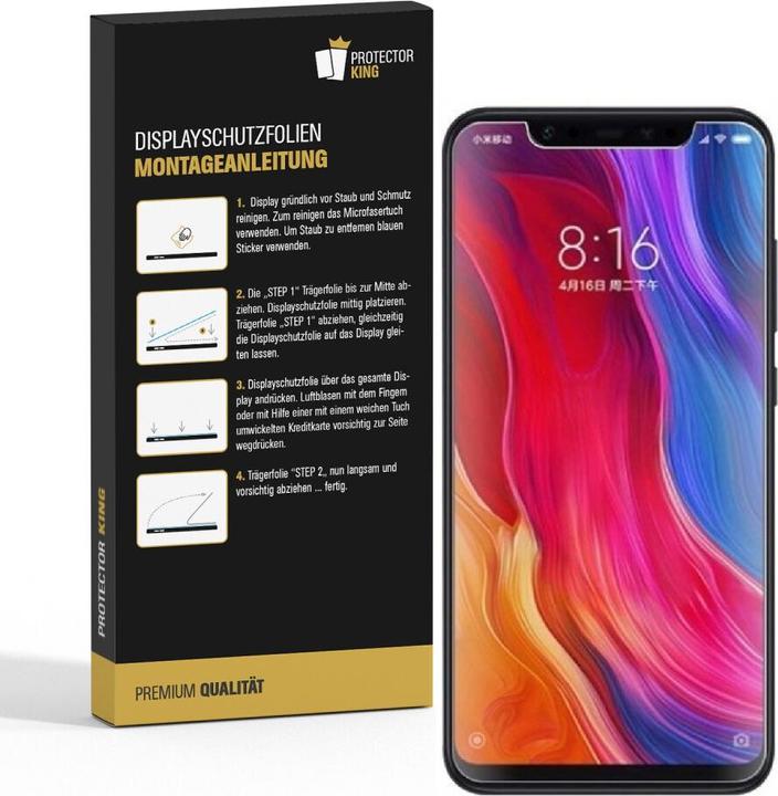 Produktbild Protectorking 6x Panzerfolie Anti-Shock matt entspiegelt (6 Stück, Xiaomi Mi 8 SE)