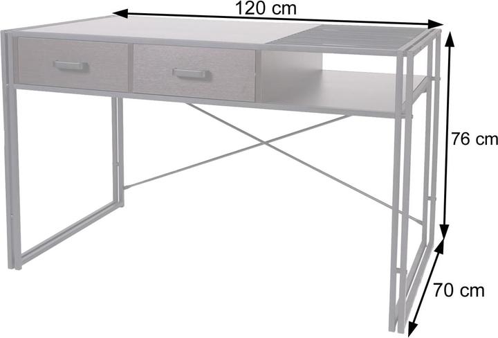 Produktbild JOHN316 Schreibtisch (120 x 70 x 76 cm)