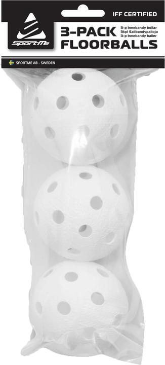 SportMe Innebandybollar 3 Pack IFF-God