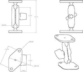 Actual product image RAM Mounts RAM Dbl. Ball Mount