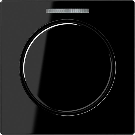 Produktbild JUNG Drehknopf Symbol Dimmer A sw glz A1540KO5SW