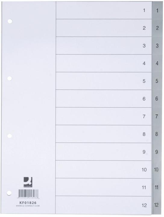 Actual product image Q-Connect Répertoire plein format en PP, avec feuille d'index