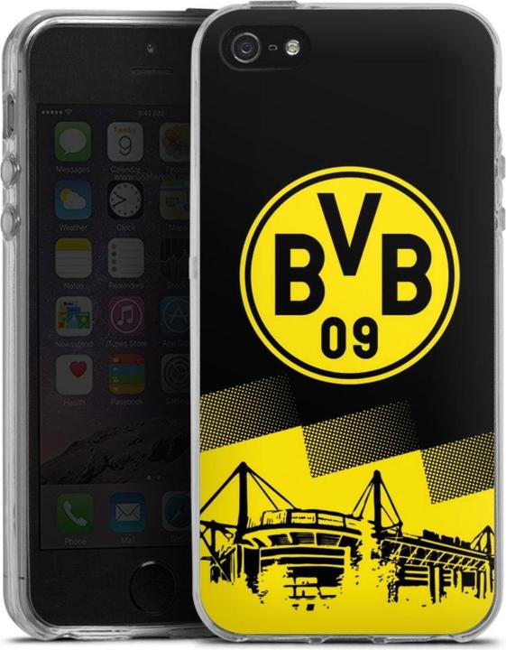 Produktbild DeinDesign Silikon Hülle für Apple iPhone 5s Handyhülle Case Smartphone Schutzhülle BVB Borussia Dortmund (Apple iPhone 5s)