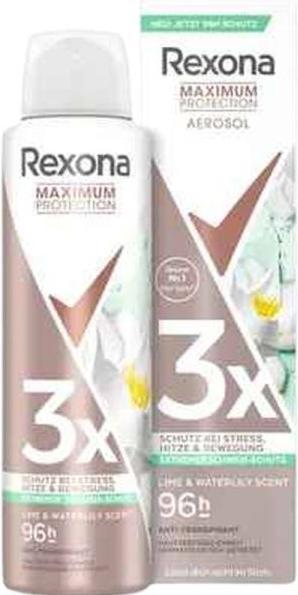 Produktbild Rexona Deo Spray Maximum Protection Lime and Waterlily 150 ml (Spray, 150 ml)