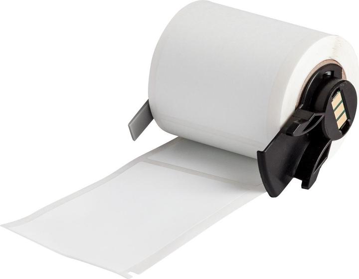 Actual product image Brady PTL-37-7351, Tamper-evident vinyl, white, satin, 48.26 x 76.20 mm, permanent (100 units)