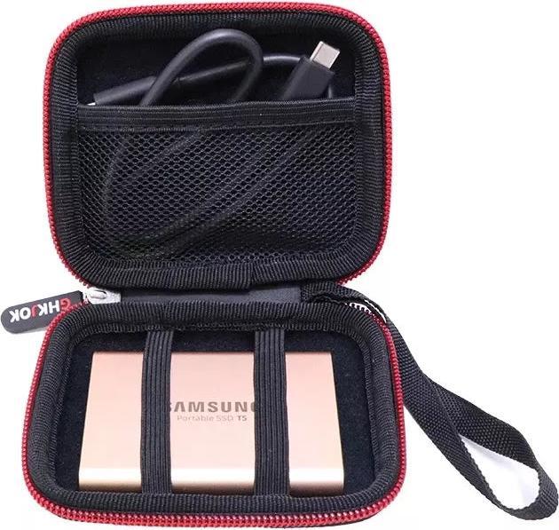 Only-Bags.Store Disques durs Sac de transport pour Samsung T7 Touch-SSD. Résistant aux chocs Étui dur Organisateur