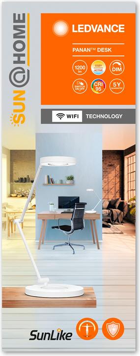 Actual product image Ledvance SUN@HOME SMART+ PANAN Desk Lamp WIFI TW (600 lm)