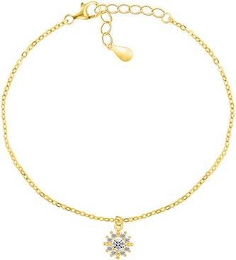 Brilio Silver - Beautiful gold-plated bracelet with zircons BRC51Y