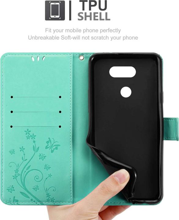 Actual product image Cadorabo Case for LG K40S Flower Book (K40s)