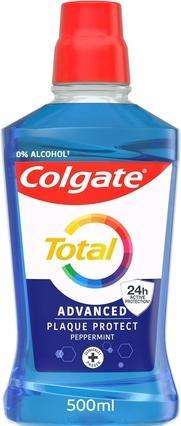 Colgate Total Plaque Protect Mouthwash 500ml - Fights the Root Cause of Many Issues (500 ml)