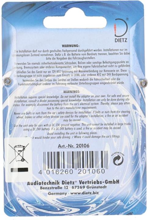 Produktbild Dietz Verteilerblock