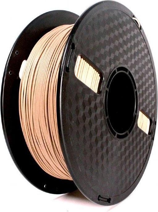 Gembird Filament, PLA Wood Natural, 1.75 mm, 1 kg (PLA, 1.75 mm, 1320 g, Brown)