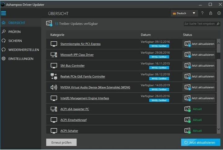 Image du produit Ashampoo Driver Updater ESD, version complète, 3 PC, 1 an (3 Utilisateur, 12 mois)