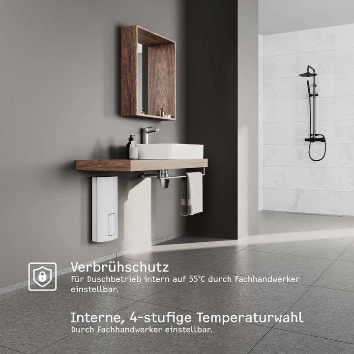 Actual product image Stiebel Eltron HDB-E 27 Trend Electronic instantaneous water heater Almost constant temperature thanks to 2i