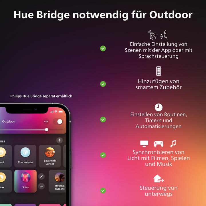 Image du produit Philips Hue Impress (1200 lm, IP44)