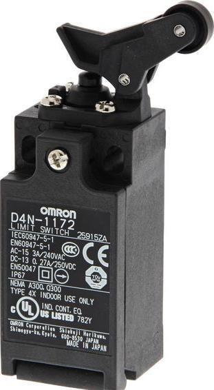 Produktbild Omron Industrial Automation Endschalter, Einweg-Rollenarmhebel, 1 Schliesser/1 Öffner, Sprungkontakt