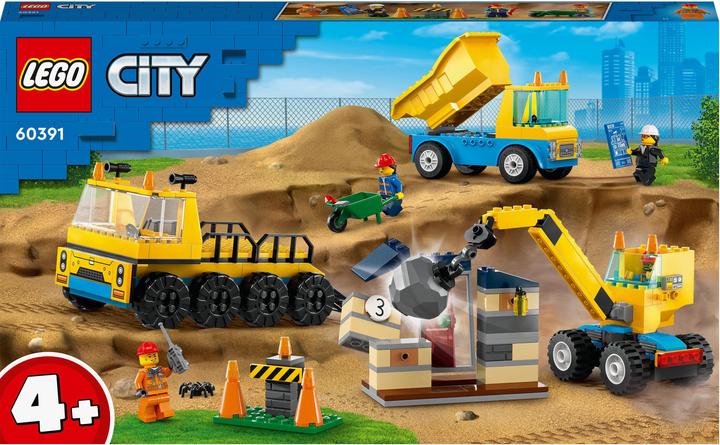 Produktbild LEGO Baufahrzeuge und Kran mit Abrissbirne (60391, LEGO City)