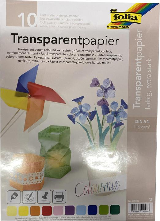 Folia Transparentpapier (115 g/m², 10 x)