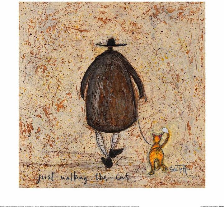 Produktbild Sam Toft Wandbild Just Walking The Cat (40 x 40 cm)