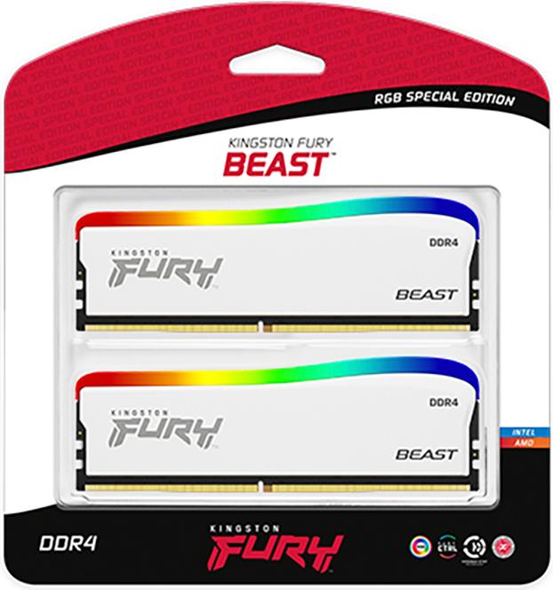 Image du produit Kingston FURY Beast RGB SE (2 x 8GB, 3600 MHz, RAM DDR4, DIMM)