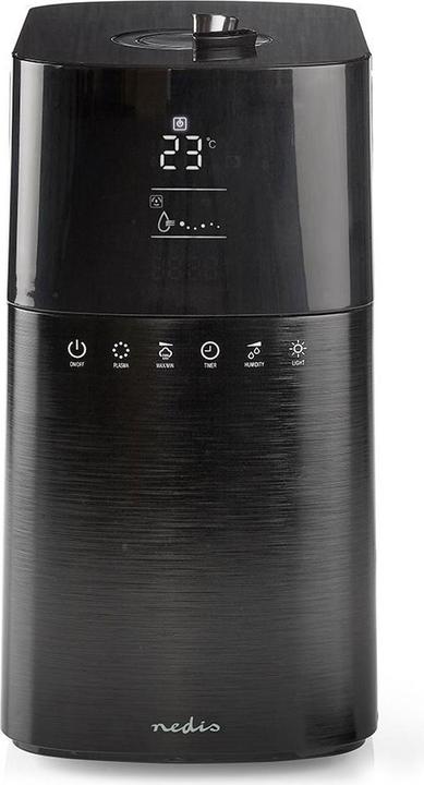 Produktbild Nedis Luftbefeuchter 30 W Mit kühlem Nebel 6 l Hygrometer Timer geeignet für Platz bis zu: 50 m² Fer (50 m²)