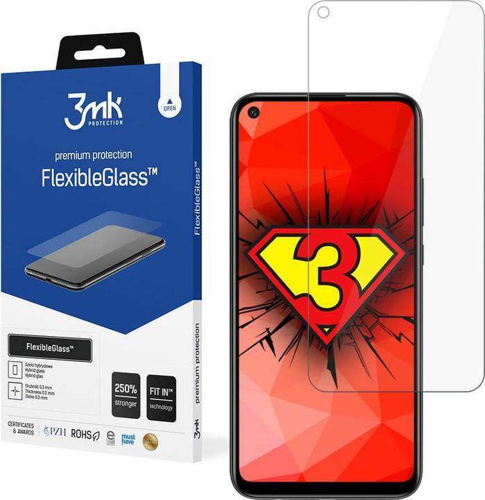 Produktbild 3MK FlexibleGlass Bildschirmschutz, Display Folie (1 Stück, Huawei P40 Lite E)