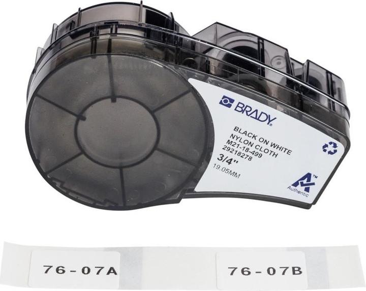 Brady Etichette in tessuto di nylon per le stampanti di etichette portatili M210 e M211