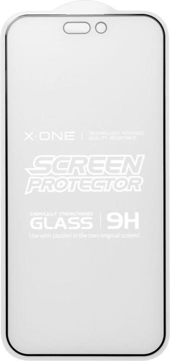 Actual product image X-One Protective glass Full Cover Extra Strong Matte - for iPhone 14 Pro Max tempered glass 9H (1 Piece, Apple iPhone 14 Pro Max)