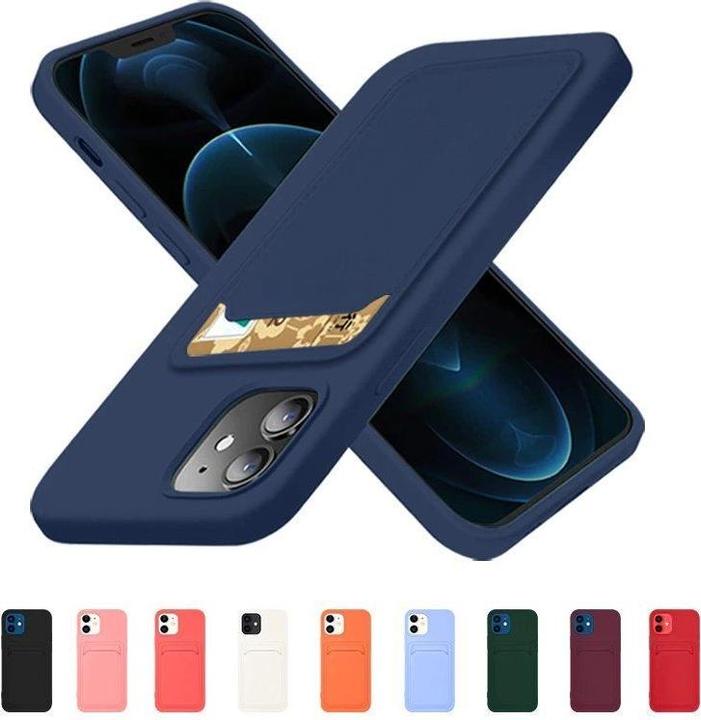 Image du produit Hurtel Etui en silicone avec porte-documents et emplacement pour carte pour iPhone 12 Pro Max Orange (Apple iPhone 12 Pro Max)