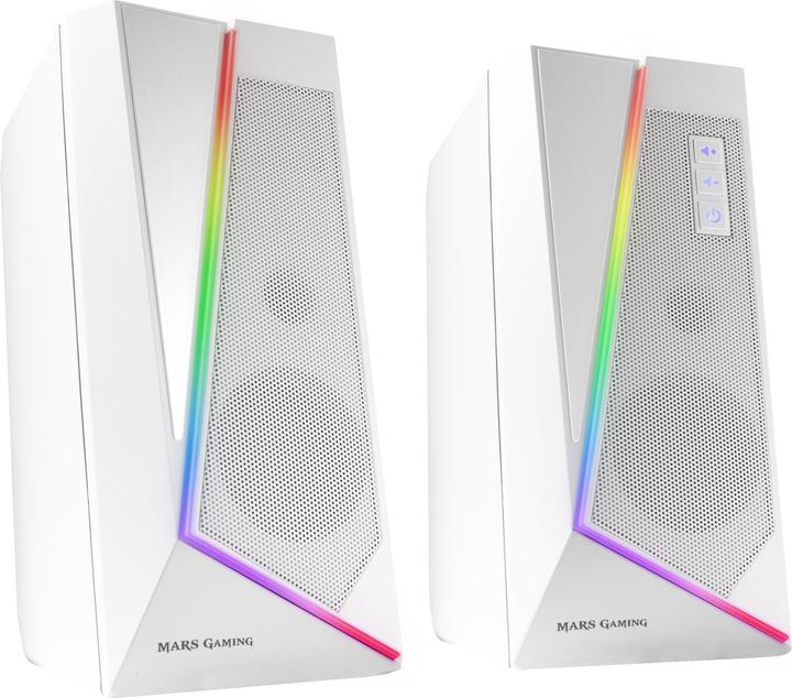 Mars Gaming Enceintes Bluetooth Ms7 RGB (Blanc)