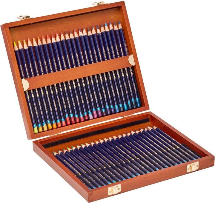 Image du produit Derwent Inktense Permanent Aquarell Set cadeau dans une boîte en bois, 48 pièces (Multicolore, 48 x)