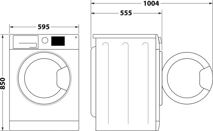Produktbild Indesit Freistehender Waschtrockner BDE 96436 WKV IT - BDE 96436 WKV IT