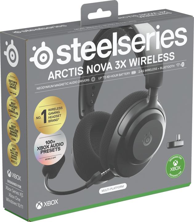 Produktbild SteelSeries Arctis Nova 3XW Black (Kabellos)