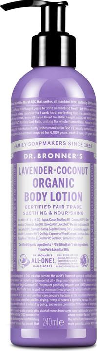 Dr. Bronner's Organic Body Lotion Lavender Coconut 240 ml (Körperlotion, 240 ml)