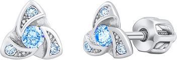 Silvego AVA Silver Earrings withue Brilliance Zirconia SILVEGOB70497BDSLB