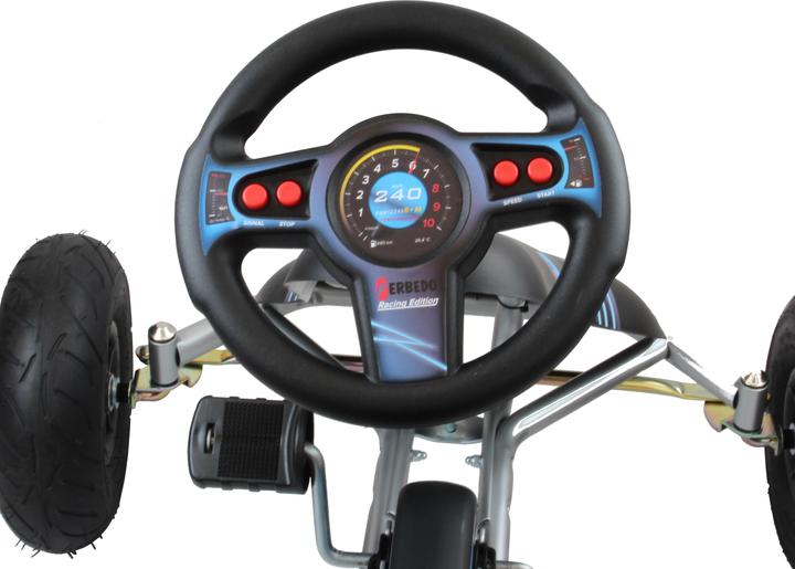 Actual product image Ferbedo GoKart AR8P (Go-kart in silver/blue, from approx. 5-11 years) 112036