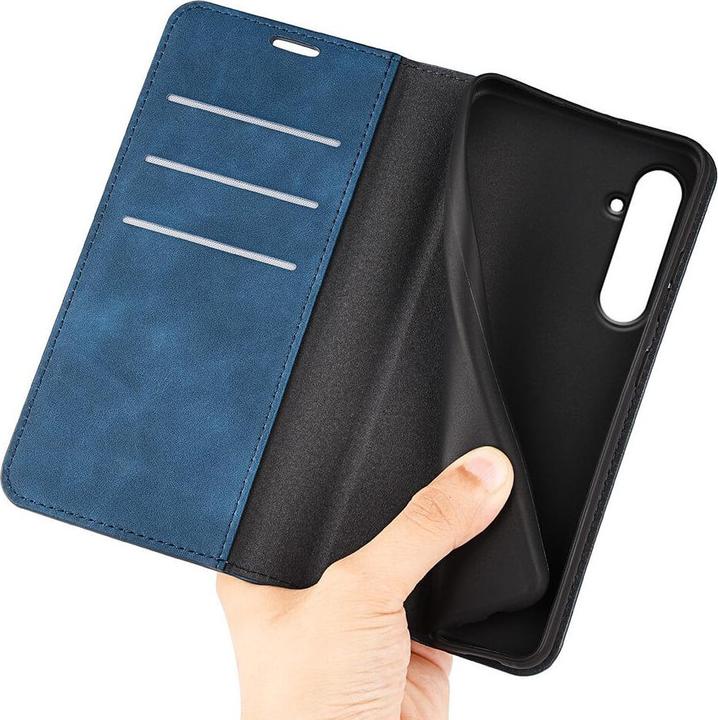 Immagine prodotto Cover-Discount Galaxy A55 - Custodia Stand Flip Cover blu (Samsung Galaxy A55)