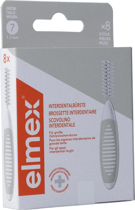 Actual product image Elmex Interdental Brushes 1.3mm Grey (8 pcs) (8 x, 1.30 mm)